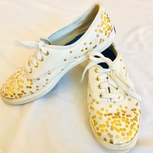 Gold Polka Dot Keds